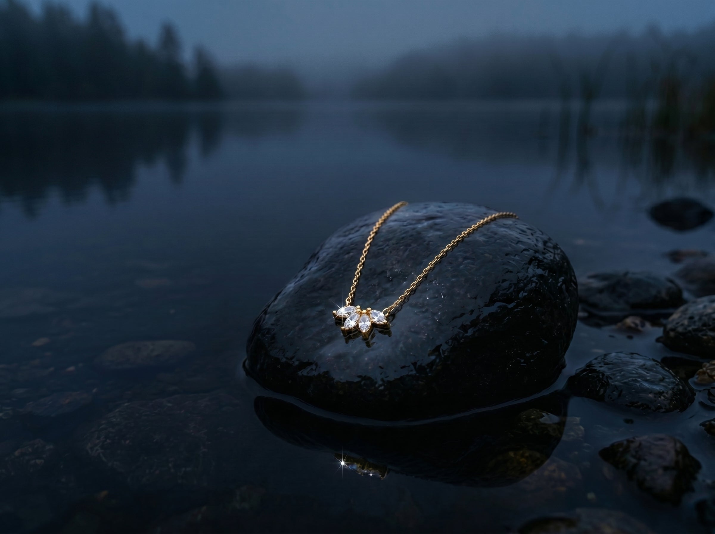 925 Sterling Silver Classic Gorgeous Marquise Zircon Golden Crown Necklace For Women Anniversary Party High Quality Fine Jewelry