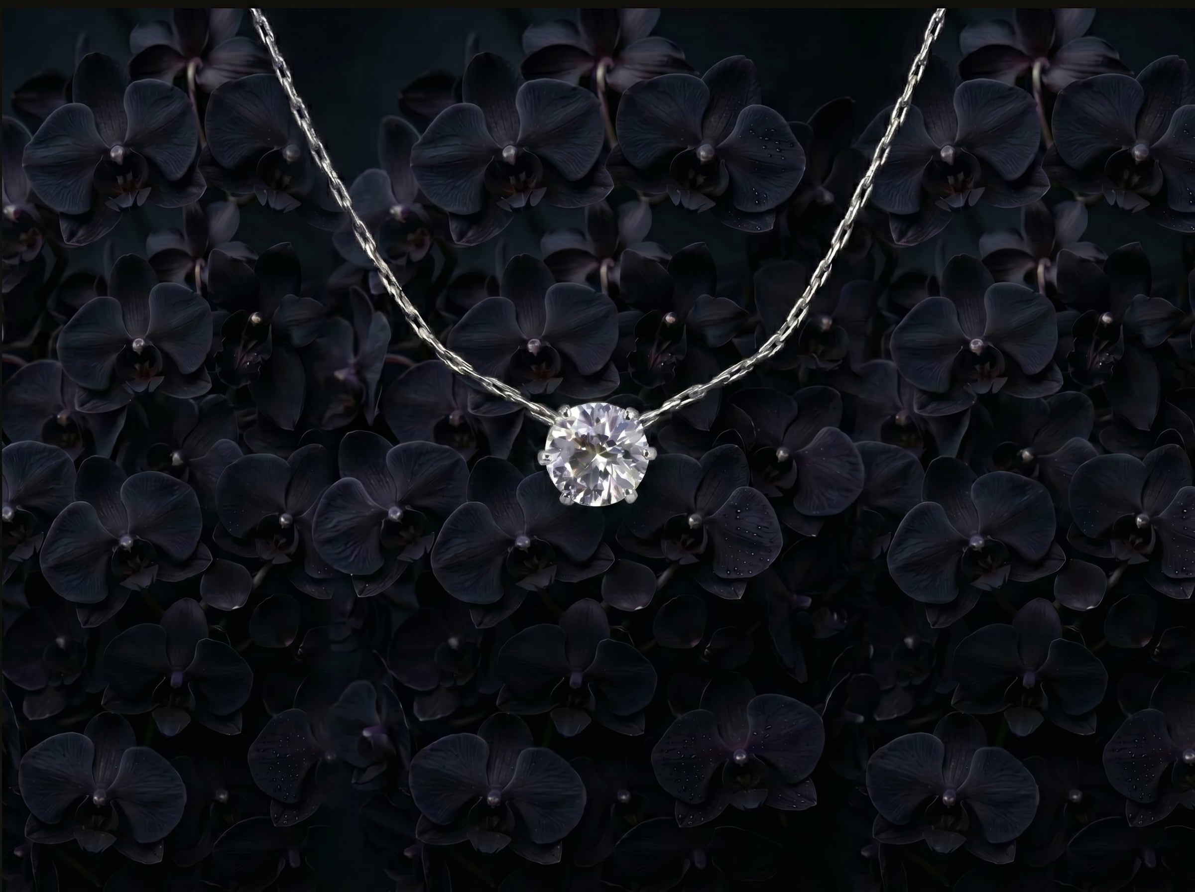 Stainless Steel Gold Plated Dainty Minimalist Zircon Charm Anti Tarnish Chain Round Clear Cz Stone Necklace for Women Jewelry