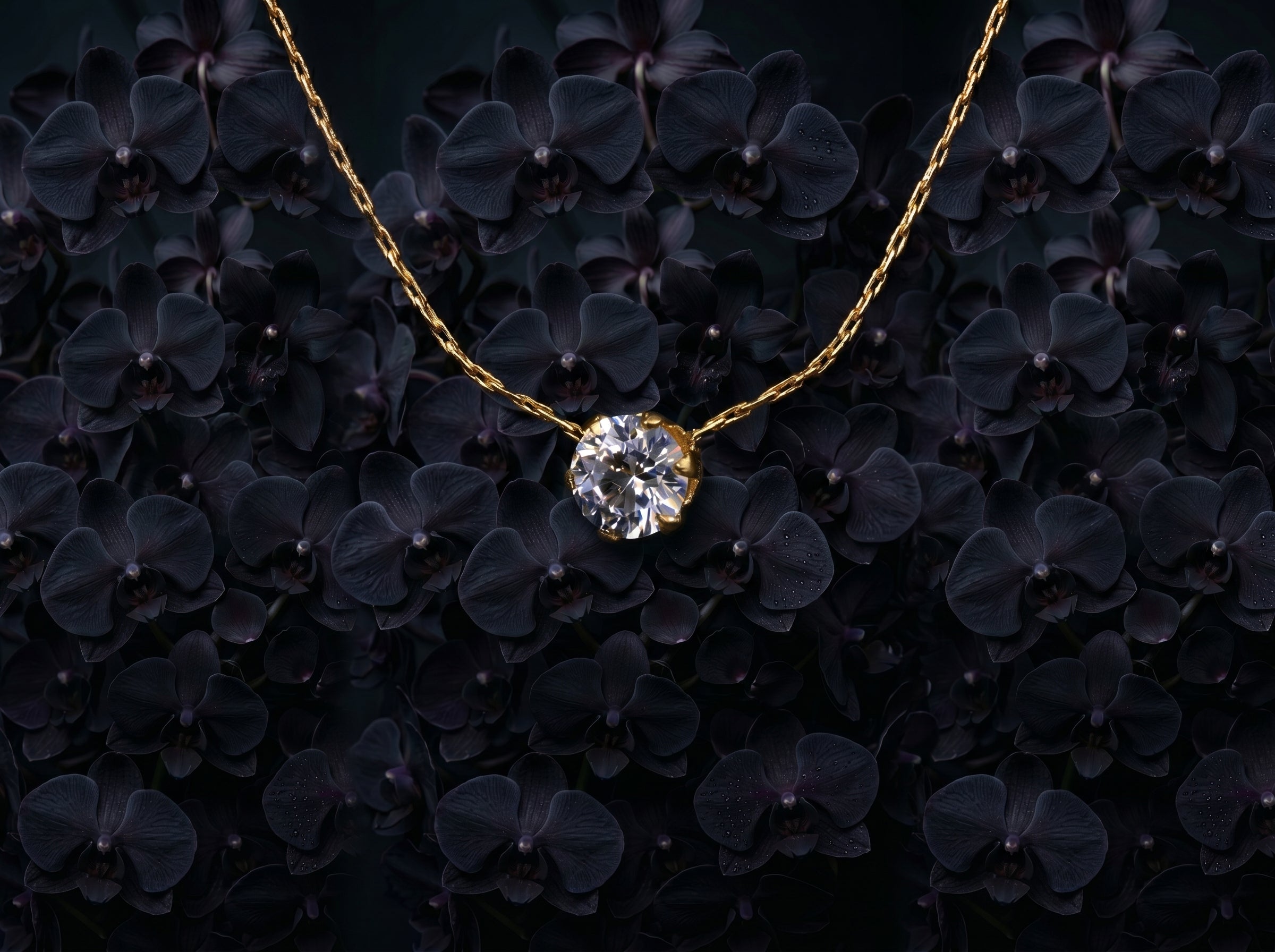 Stainless Steel Gold Plated Dainty Minimalist Zircon Charm Anti Tarnish Chain Round Clear Cz Stone Necklace for Women Jewelry