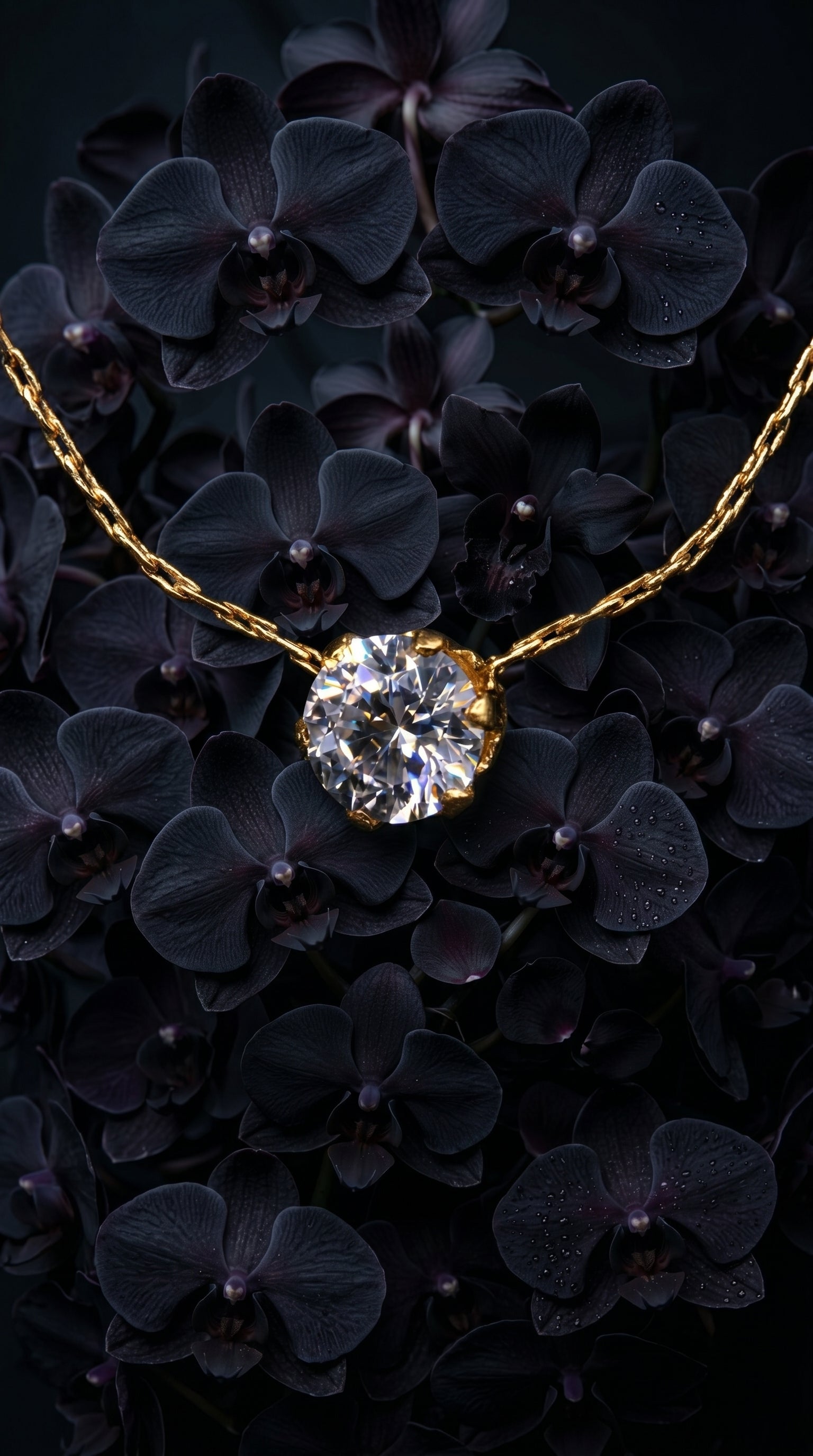 Stainless Steel Gold Plated Dainty Minimalist Zircon Charm Anti Tarnish Chain Round Clear Cz Stone Necklace for Women Jewelry