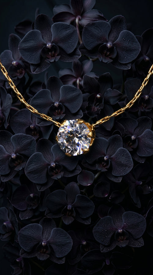 Stainless Steel Gold Plated Dainty Minimalist Zircon Charm Anti Tarnish Chain Round Clear Cz Stone Necklace for Women Jewelry